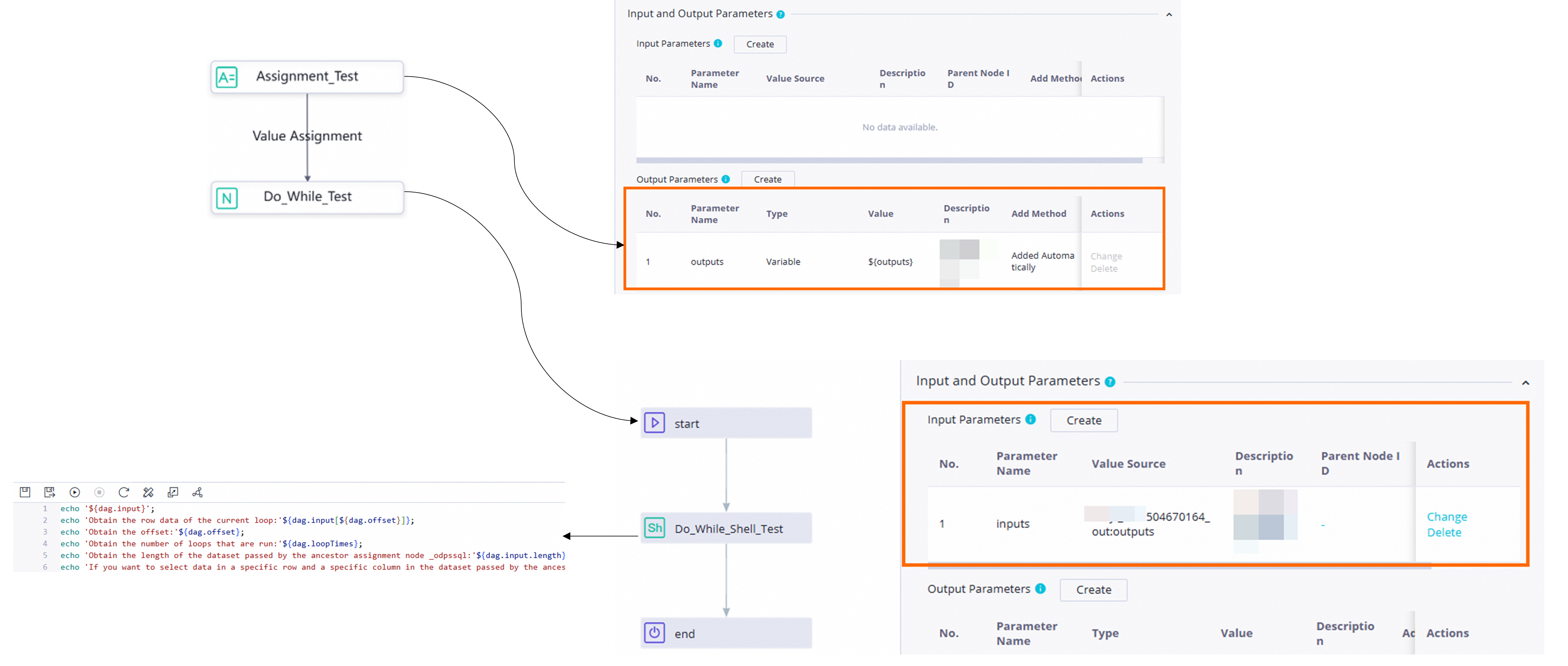 Use a do-while node to traverse a dimensional array - DataWorks ...
