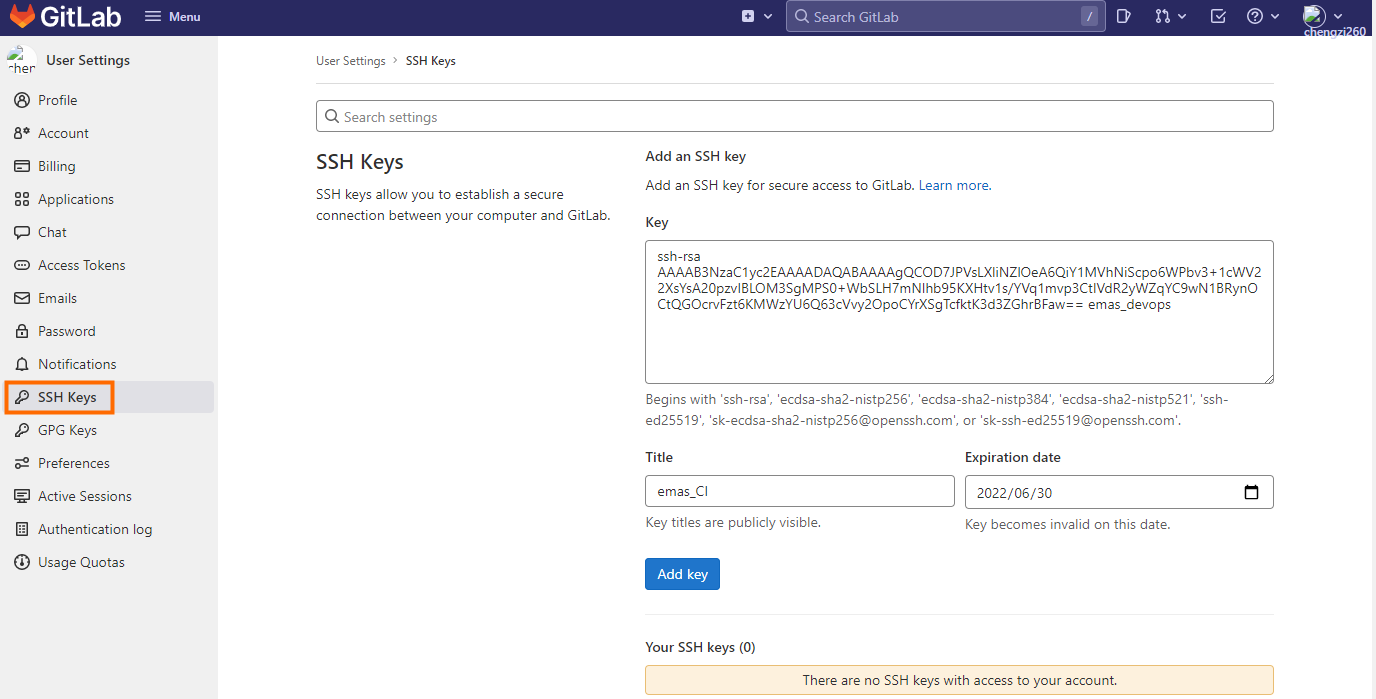 SSH Key
