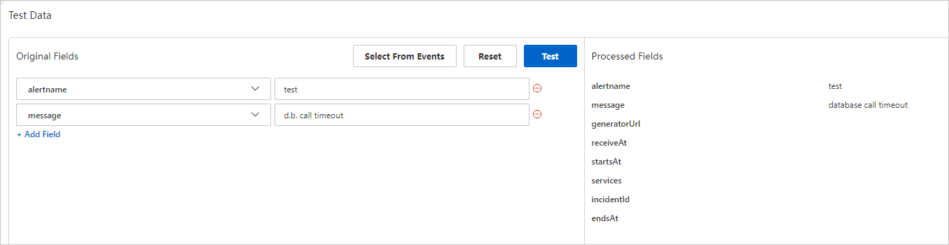 Test result