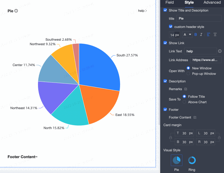 Pie Chart Quick BI Alibaba Cloud Documentation Center