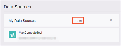 Search for a data source