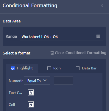 Conditional Formatting