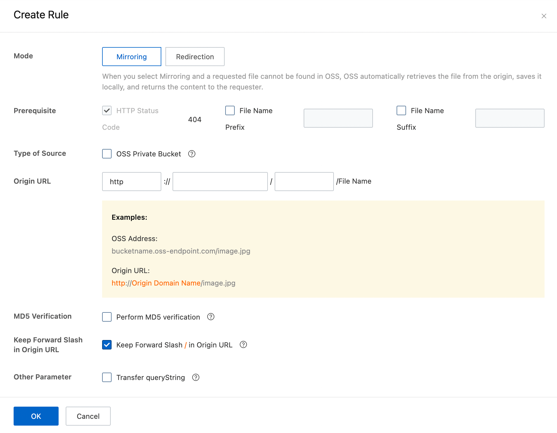 What do I do if the sizes of objects in the source and destination