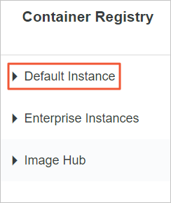 Earlier Default Instance