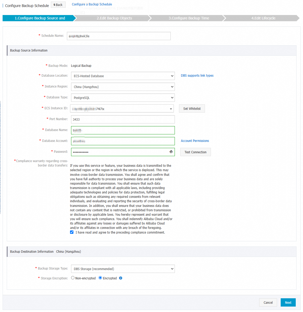 Logically back up and restore a PostgreSQL database hosted on a third ...