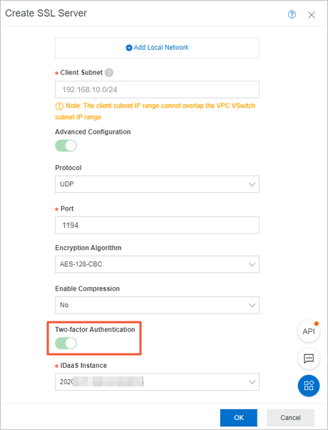 Enable two-factor authentication