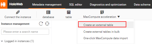 Create Foreign Table