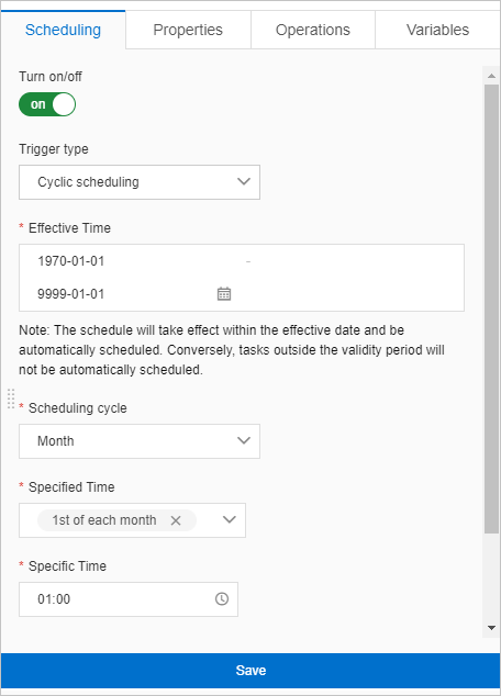 Enable Scheduling