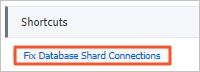 Fix database shard connections