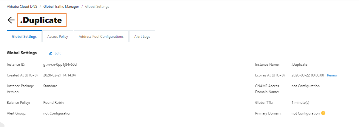 Copy configuration - - Alibaba Cloud Documentation Center