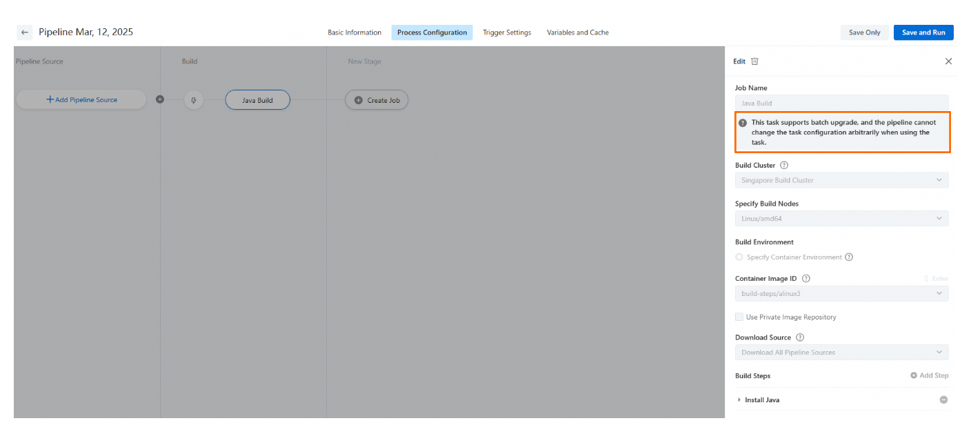 How to configure task group batch upgrade - Apsara Devops - Alibaba ...