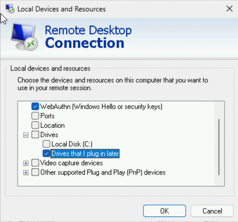 本地设备和资源