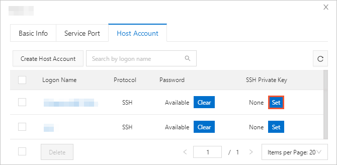 Configure an SSH private key