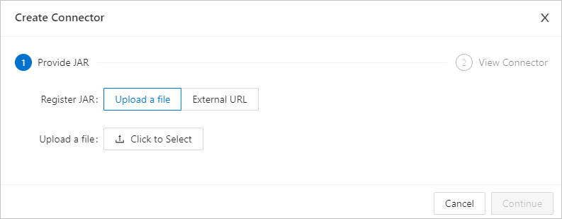 Upload the JAR file