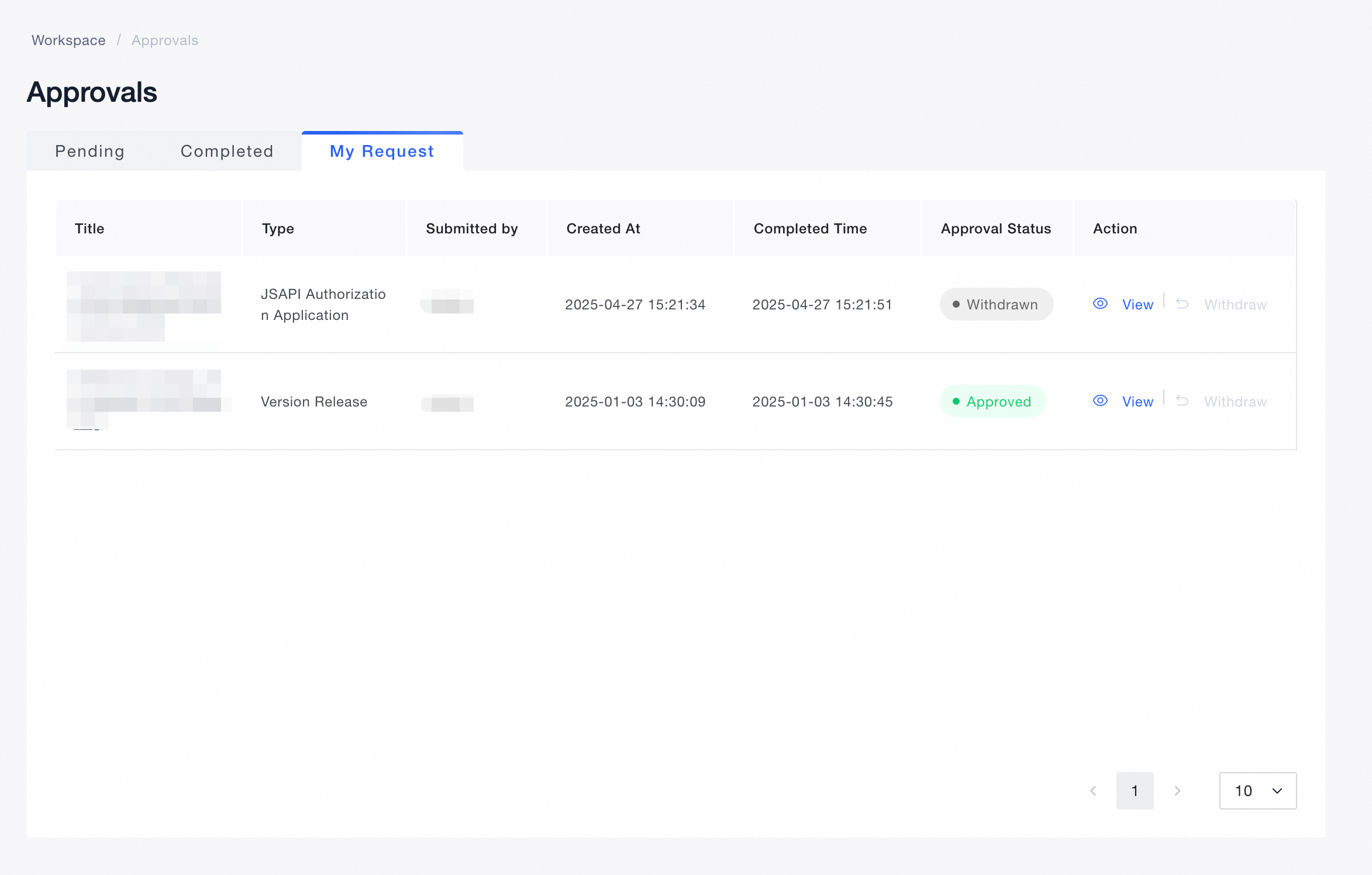 Approvals - SuperApp - Alibaba Cloud Documentation Center