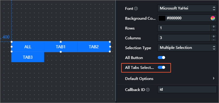 All Tabs Selected During Initiation