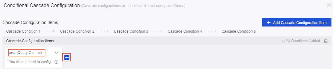 Add a cascade configuration item