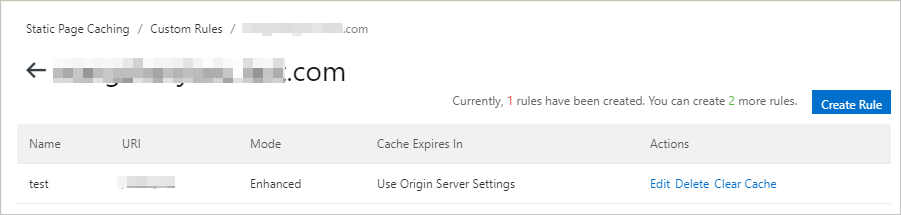 Create Rule