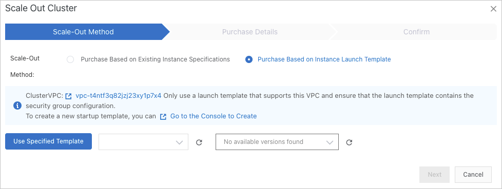 Purchase Based on Instance Launch Template