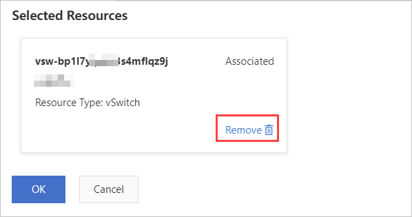 Remove a shared vSwitch