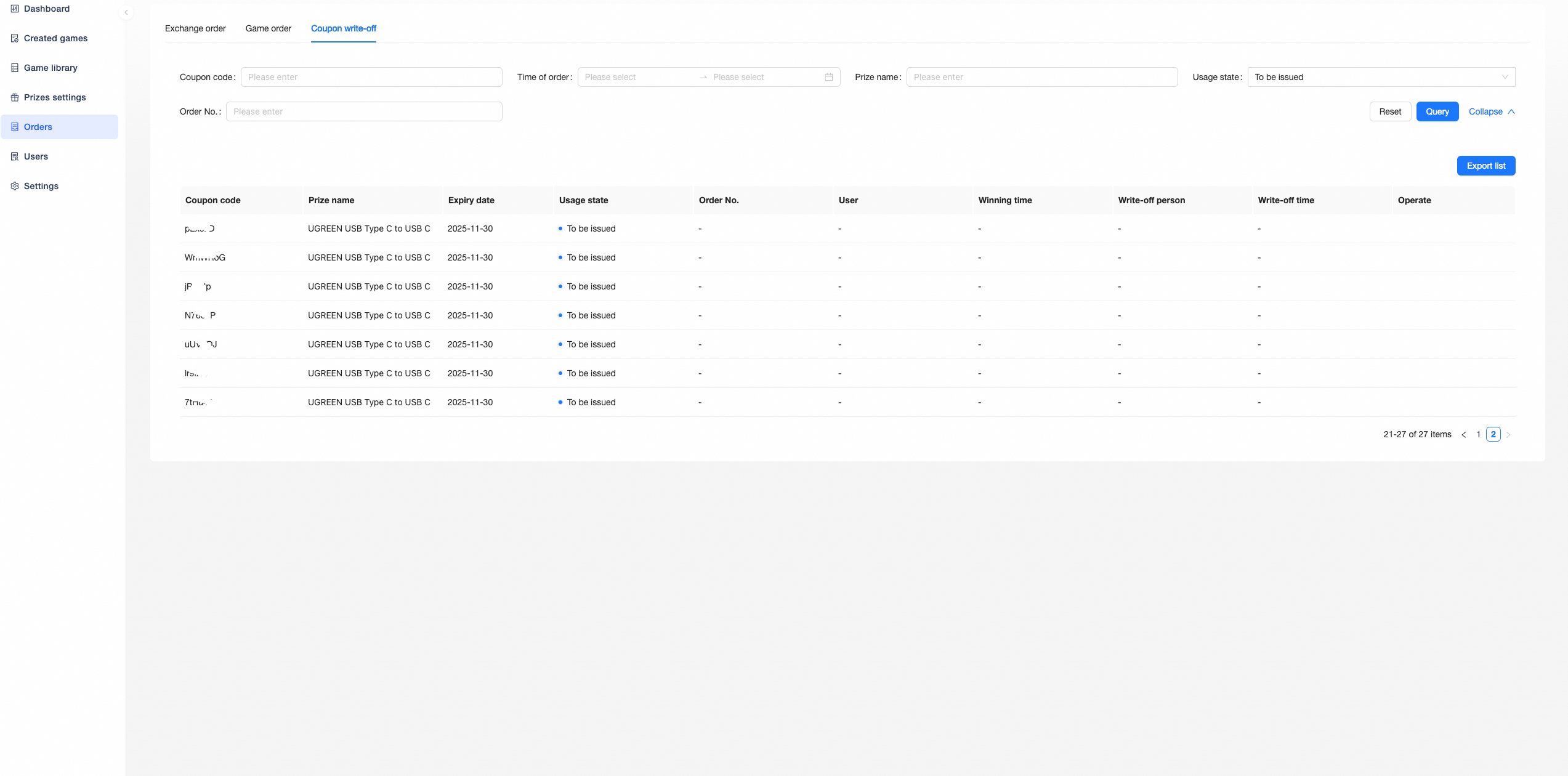 Orders - SuperApp - Alibaba Cloud Documentation Center