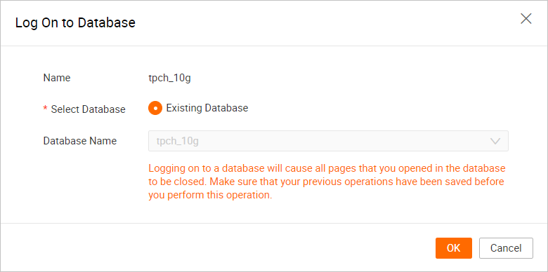 Log On to Database