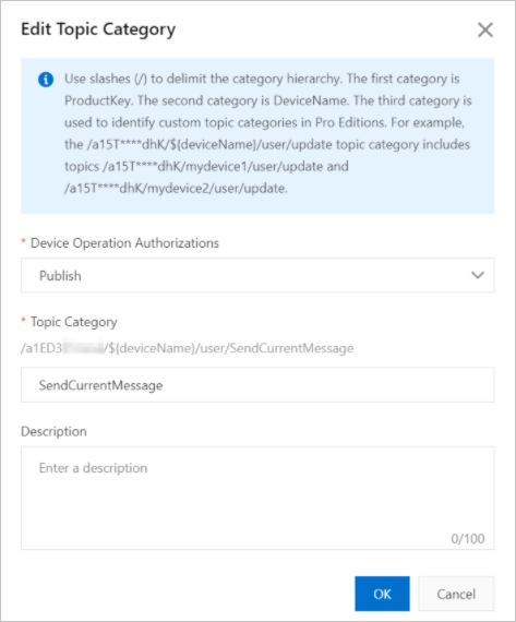 Custom topics