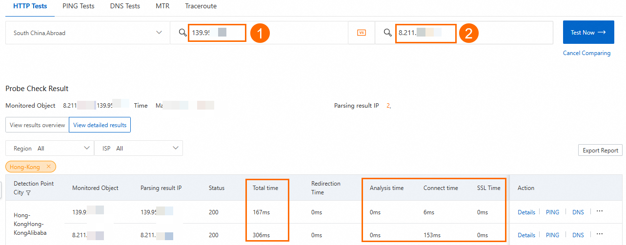 香港加速效果对比-INTL