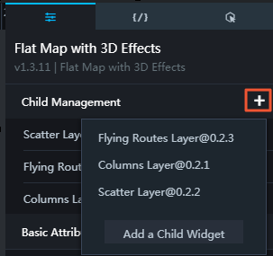 Add a 3D flat world map subcomponent