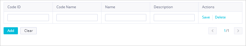Enumeration values