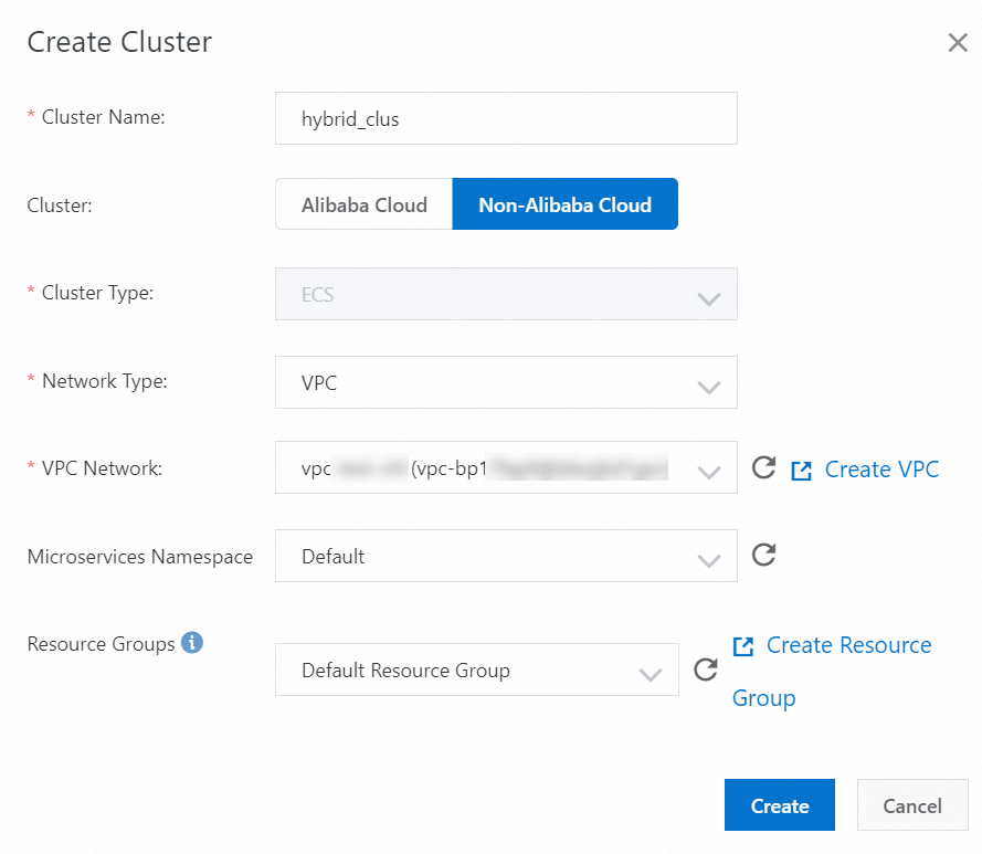 Create a cluster