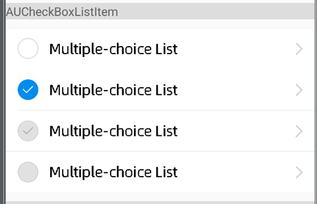 Multiple-choice List