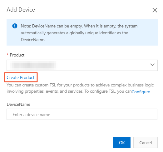 Create a product