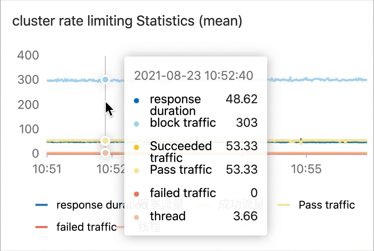 Cluster Rate Limiting Statistics