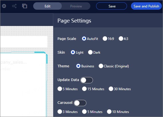 Page Settings