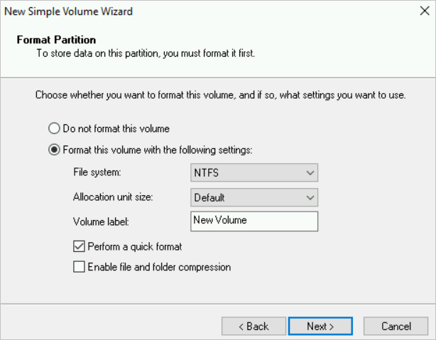 Enable file and folder compression
