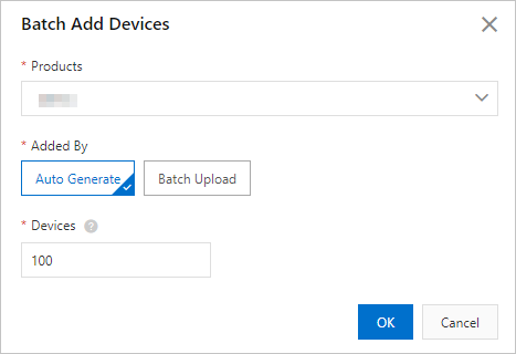Create multiple devices at a time