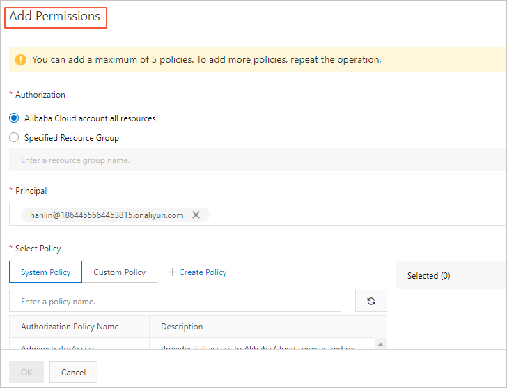 Add Permissions