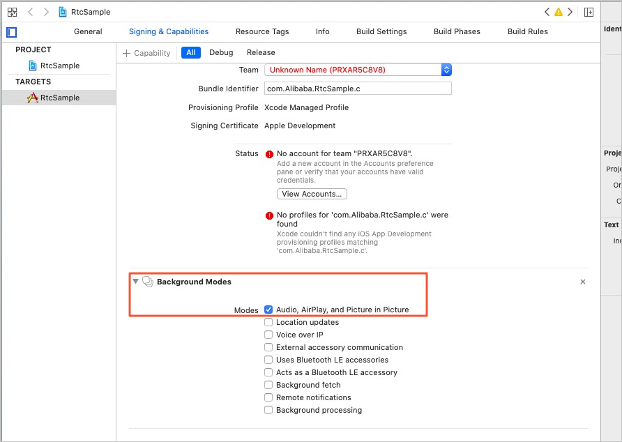 Modify permissions