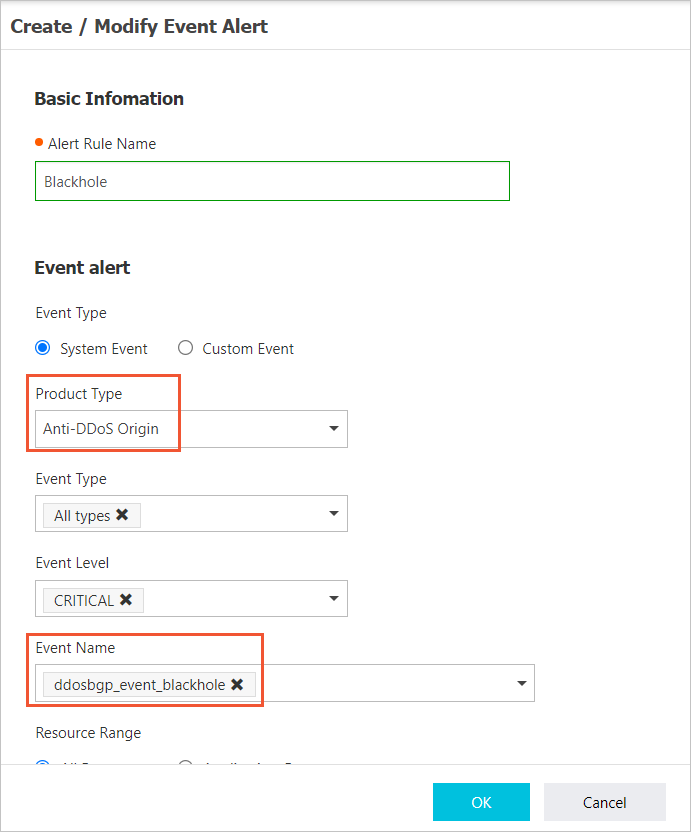 Event alerts