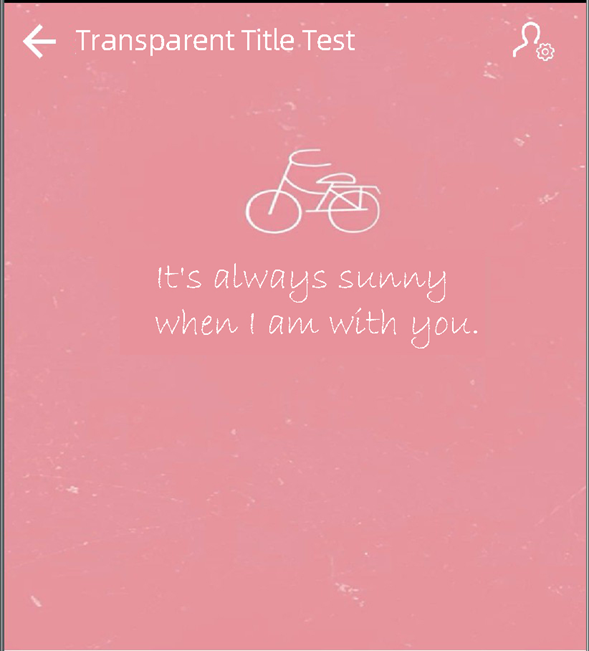 Transparent Title Test