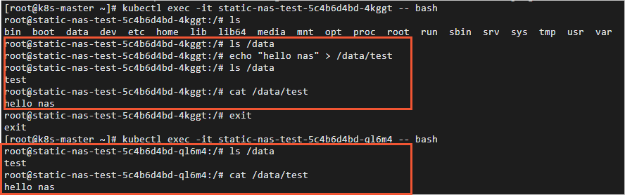 Mount a NAS file system as a statically provisioned volume by using CSI