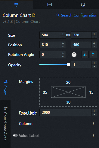 The Column Chart widget - DataV - Alibaba Cloud Documentation Center