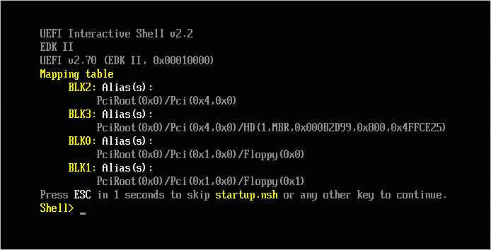 UEFI Interactive Shell