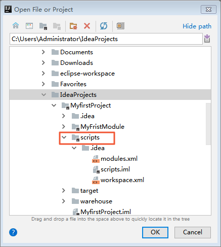 Select a configuration file