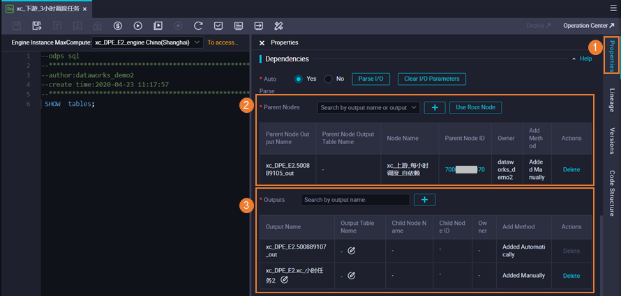 Scheduling dependencies
