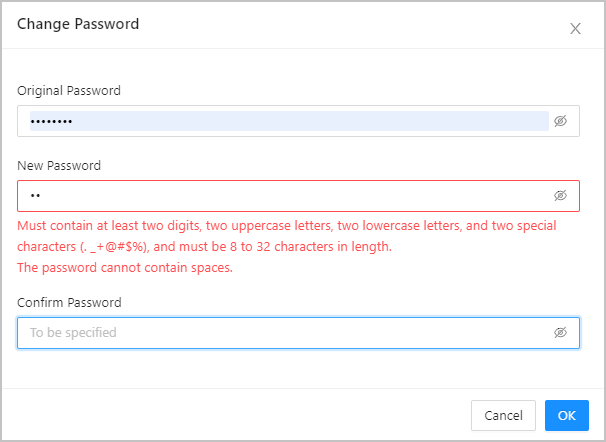 Change the password -OceanBase Developer Center-OceanBase Documentation