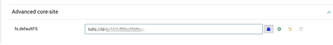 修改fs.defaultFS配置项
