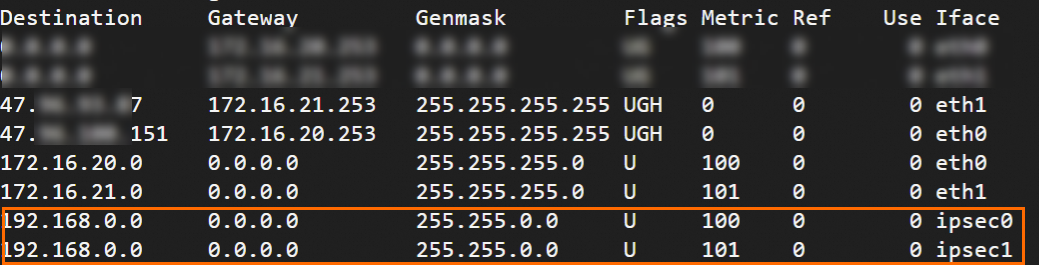 Static routes configured successfully