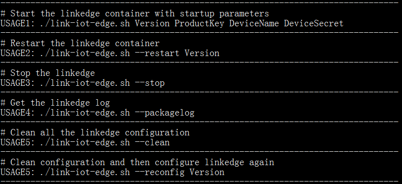 Link IoT Edge management